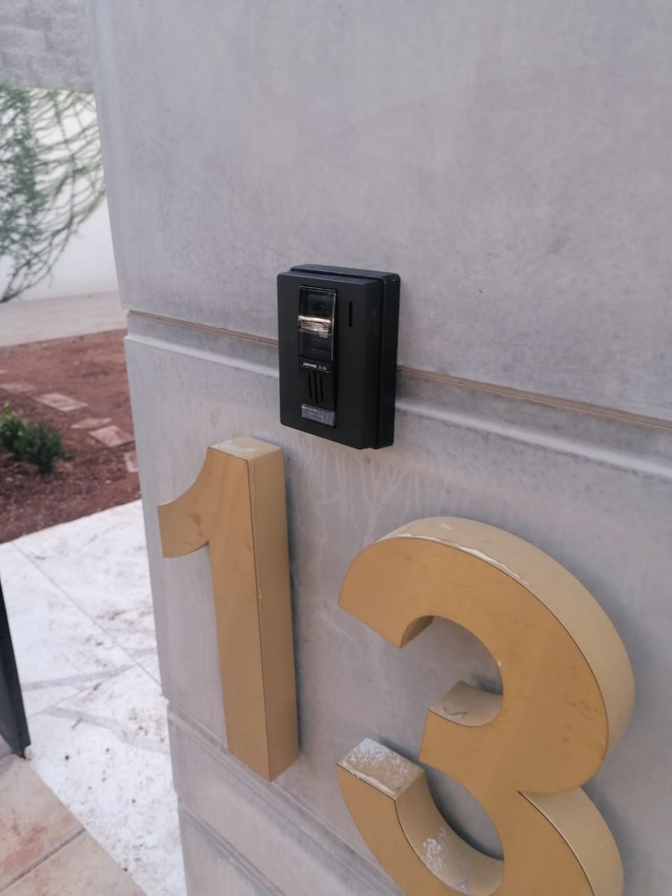 AIPHONE video door station at a villa in Amman